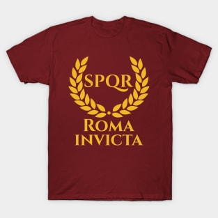 Roma Invicta SPQR Classical Rome Ancient Roman History T-Shirt